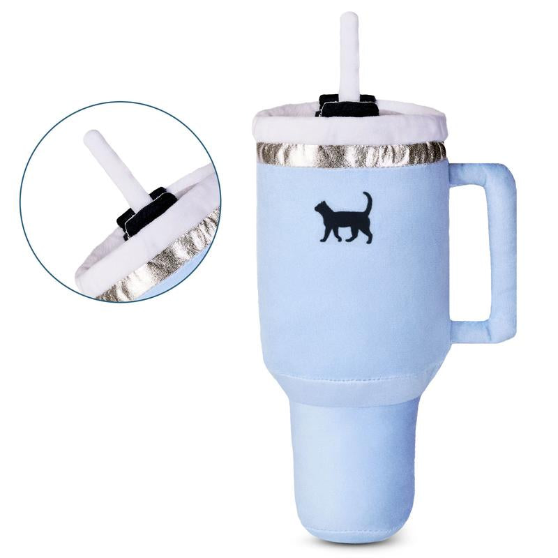 Kitty Cup Cat Tumbler Toy with Catnip & Crinkle Paper Catnip Toy